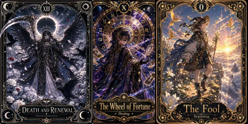 Mystical Character Arcana Illustrations generated by undefined