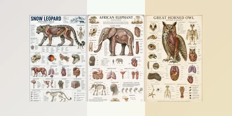 Animal Anatomy Infographics generated by undefined