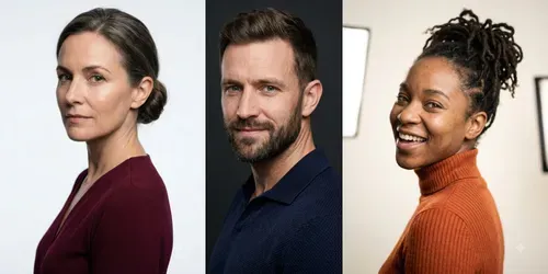 Professional Studio Headshot Photos generated by gemini-image
