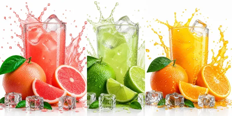 Premium Fruit Juice Commercial Renders generated by undefined