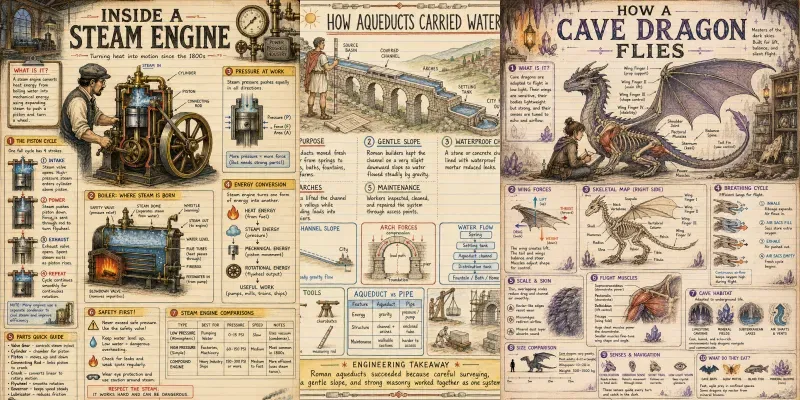 Handdrawn Study Sheet Builders generated by undefined