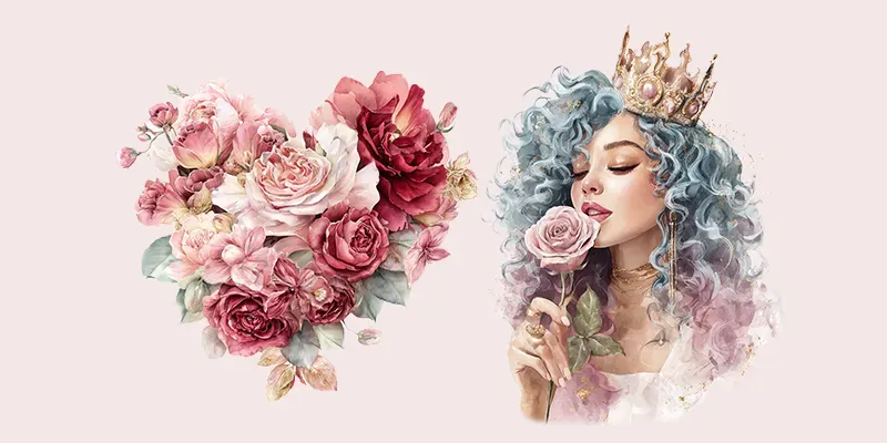 Love Valentine Romantic Cliparts Packs