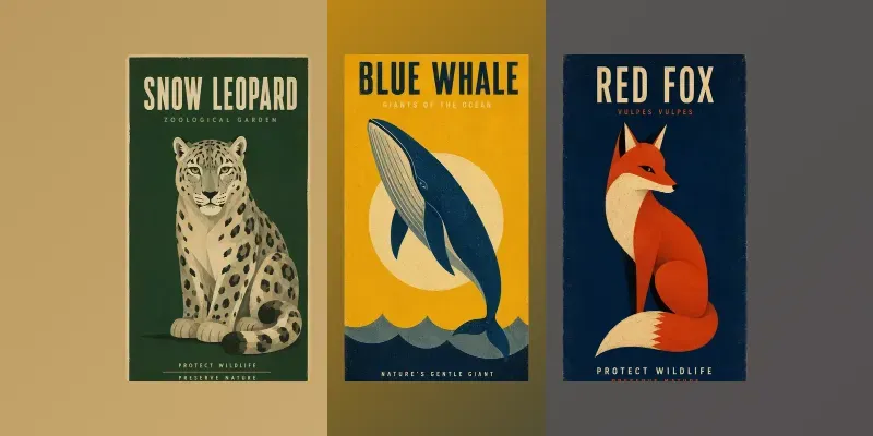Vintage Midcentury Poster Packs generated by undefined