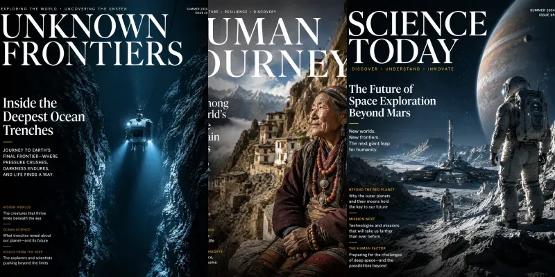 Documentary Magazine Covers generated by undefined