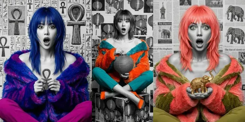 Shocked Vogue Color Pop Models generated by undefined