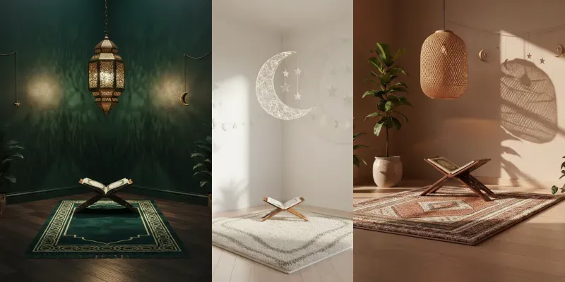 Modern Ramadan Prayer Spaces generated by undefined