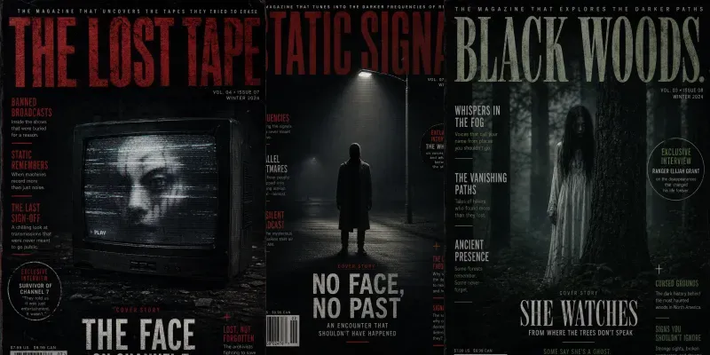 Horror Magazine Covers generated by undefined