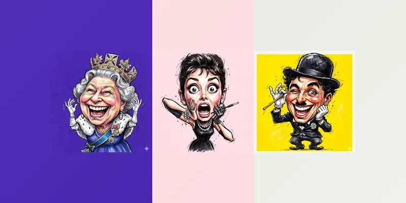 Caricature Marker Sketch Portraits generated by undefined