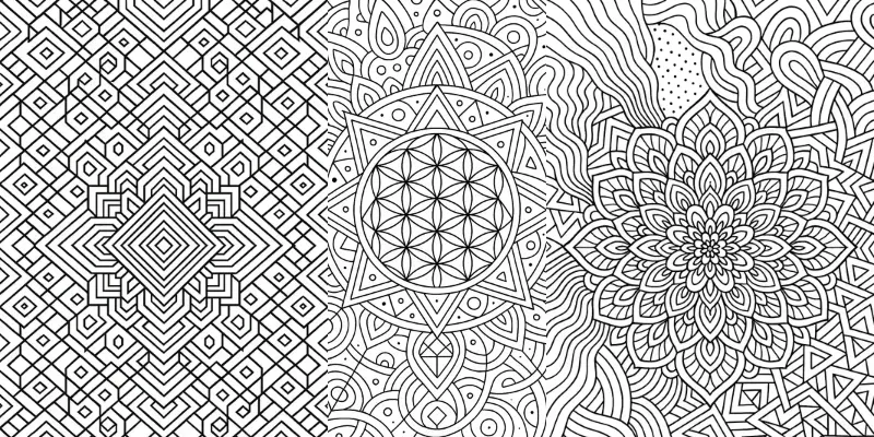 Mandala Geometric Coloring Sheets generated by undefined