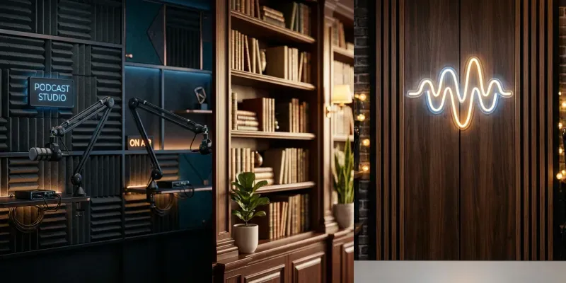 Podcast Virtual Studio Backgrounds