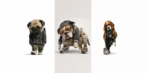 Sad Lazy Dog Streetwear Characters generated by chatgpt-image