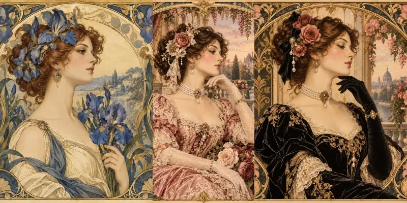 Vintage Art Nouveau Poster Generator