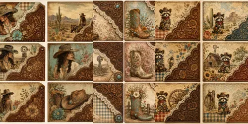 Vintage Western Scalloped Pockets generated by chatgpt-image