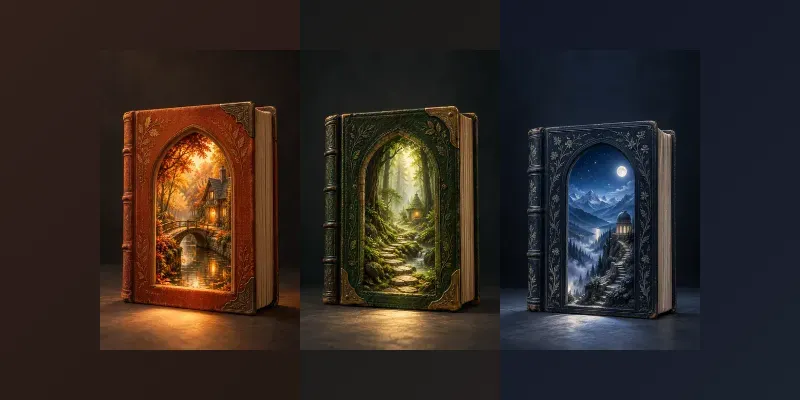 Enchanted Book Doorway Posters
