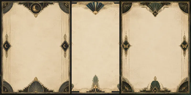 Art Deco Junk Journal Page Generator generated by undefined
