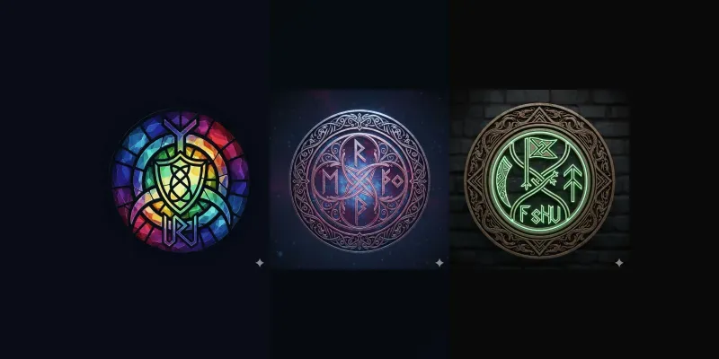 Unique Magical Rune Symbols generated by undefined