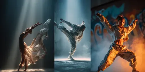 Cinematic Dance Photography Studios generated by midjourney
