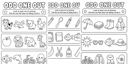 Odd One Out Worksheets For Ages 46 generated by chatgpt-image