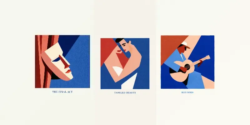 Cubist Album Covers Pod Art generated by undefined