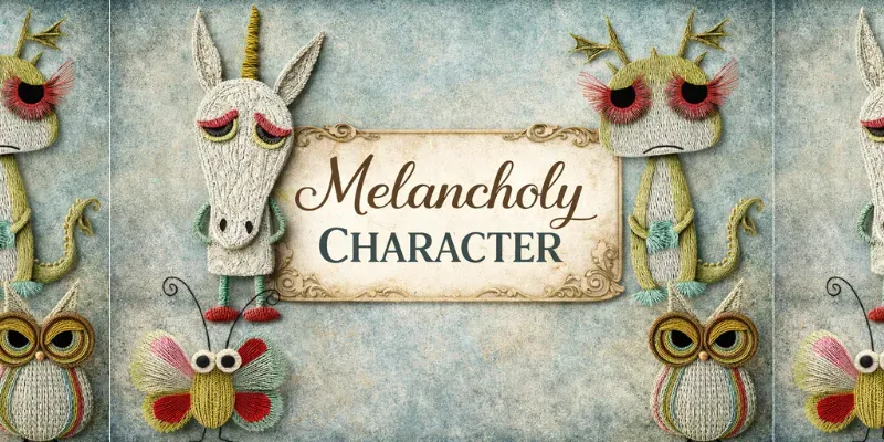 Melancholy Quirky Characters generated by undefined
