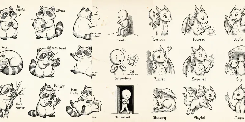 Ink Sticker Pack Generator generated by undefined