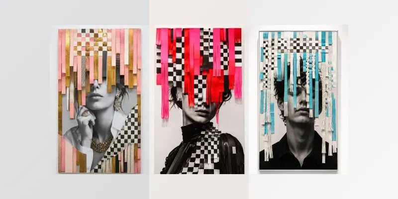Contemporary Fringe Collage Portraits generated by undefined
