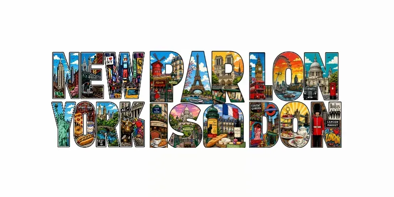 Pop Art City Letter Posters 3D generated by undefined