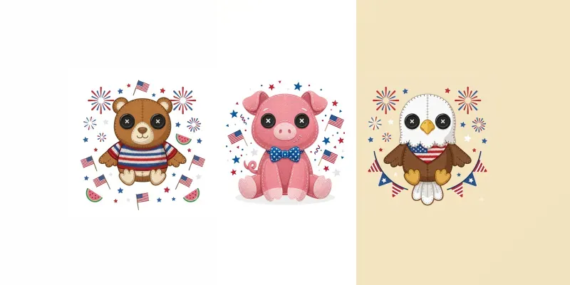 Starspark Plushes 4th Of July Pods generated by undefined