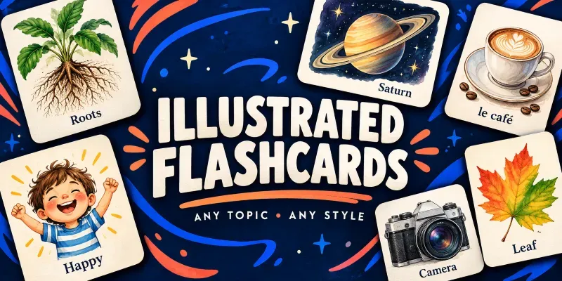Illustrated Flashcard Sheets Generator