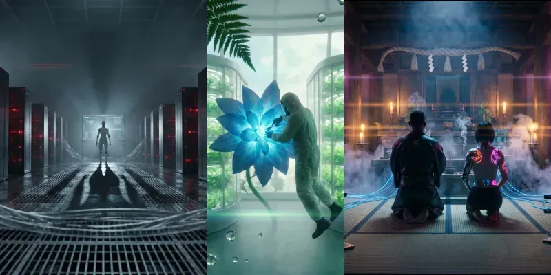 Cinematic Scifi Previsualization Stills generated by undefined