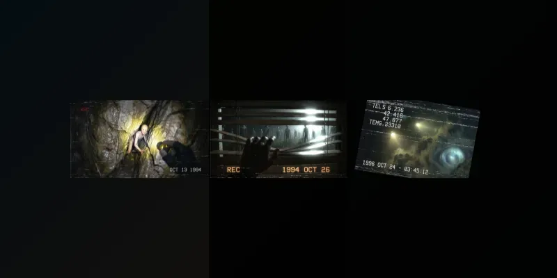 Vintage 1990s Analog Camcorder Anomalies generated by undefined