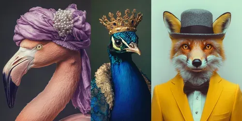 Surreal Fashion Portraits generated by midjourney