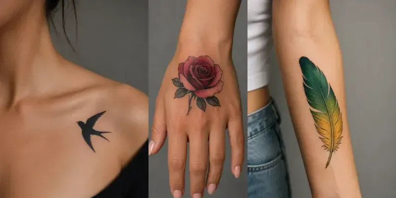Beautiful Minimalist Tattoo Color Skins generated by undefined