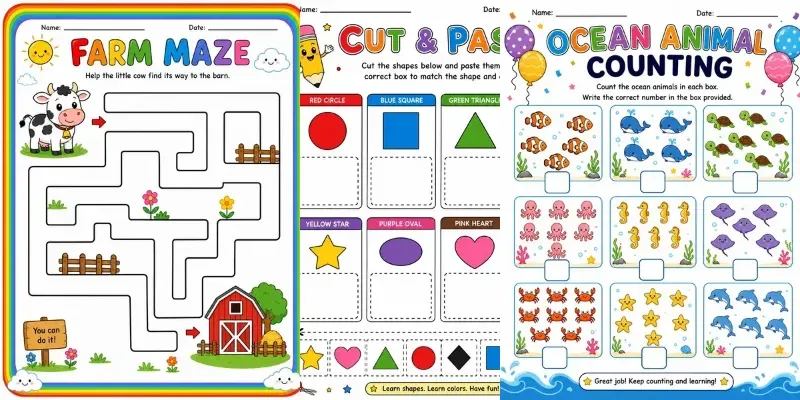 Kids Activity Worksheet Generator generated by undefined