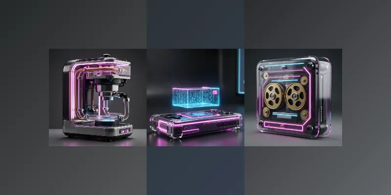 Retro Cyberpunk Hardware Video Loops generated by undefined
