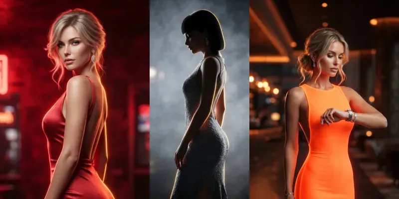 Editorial Fashion Models Portraits generated by undefined