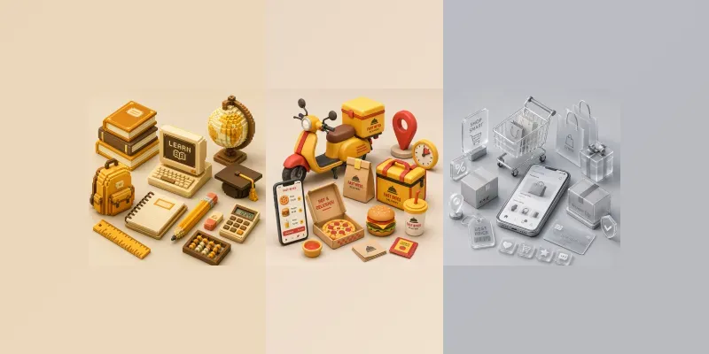 Isometric 3D Social Media Icons Studios generated by undefined