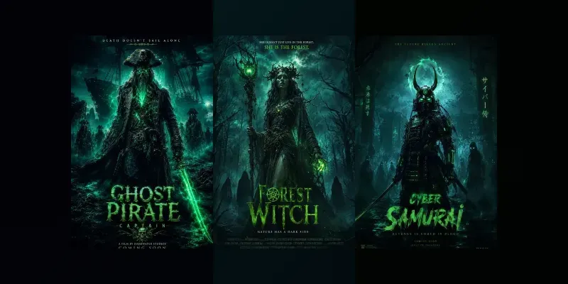 Neon Horror Poster Generator generated by undefined