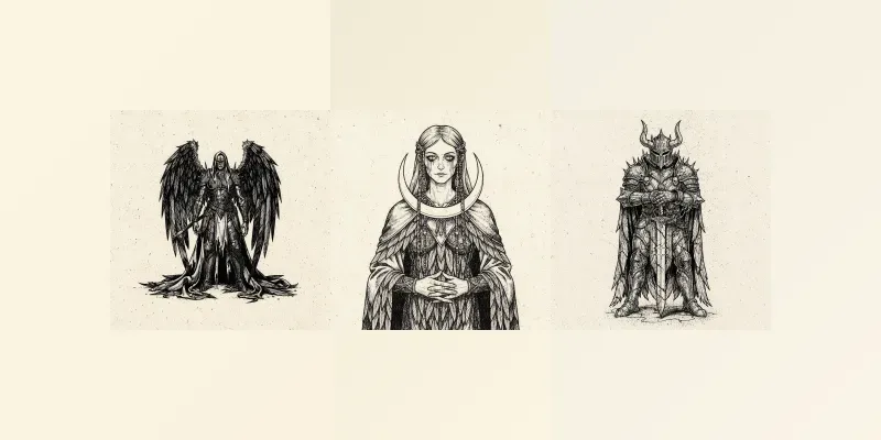 Etched Gothic Characters generated by undefined