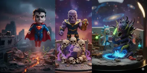 Miniature Narrative Diorama Creators generated by gemini-image