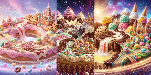 Dream Dessert Planet Creators generated by gemini-image
