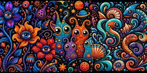 Vibrant Abstract Symbol Art generated by chatgpt-image