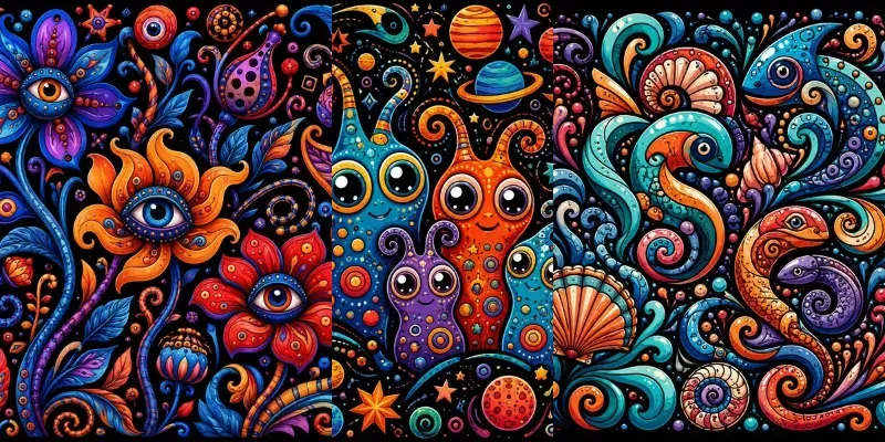 Vibrant Abstract Symbol Art generated by undefined
