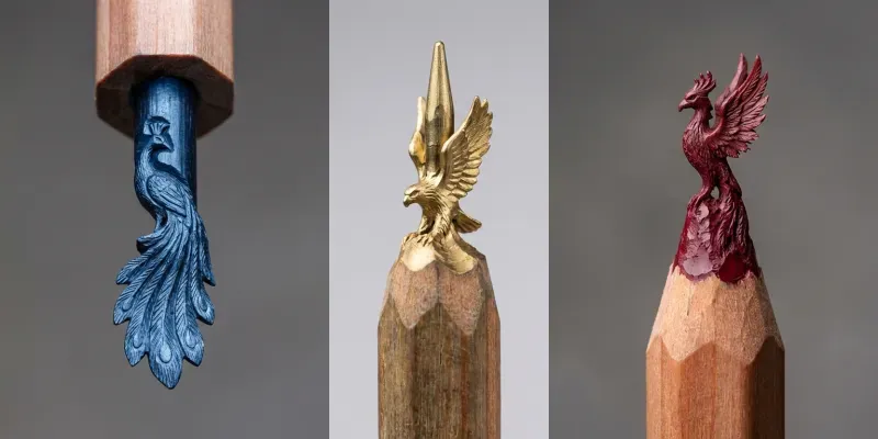 Intricate Pencil Tip Miniature Sculptures generated by undefined