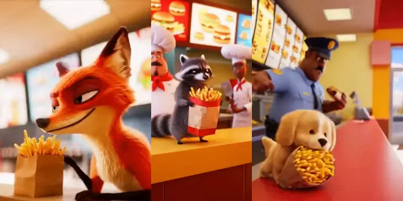 Animated Fast Food Heists generated by undefined