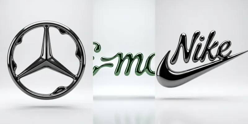 Chrome Fluidity Style Lettertextlogos generated by undefined