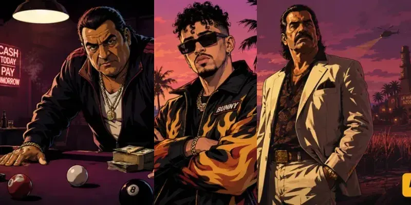 Gta Vi Loading Screen Art generated by undefined