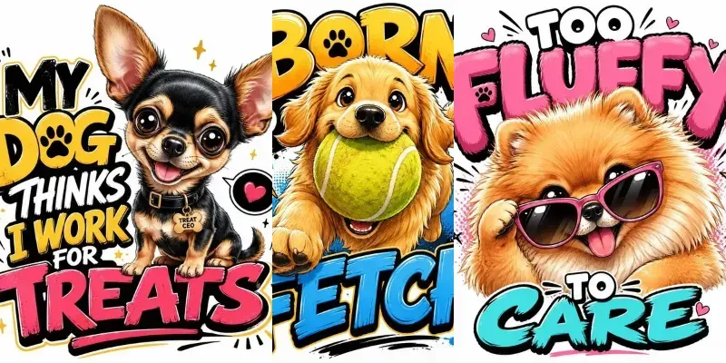 Funny Cute Dog Mascot Tshirts generated by undefined