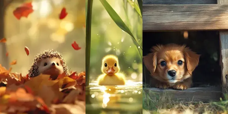 Peekaboo Animal Photographs generated by undefined
