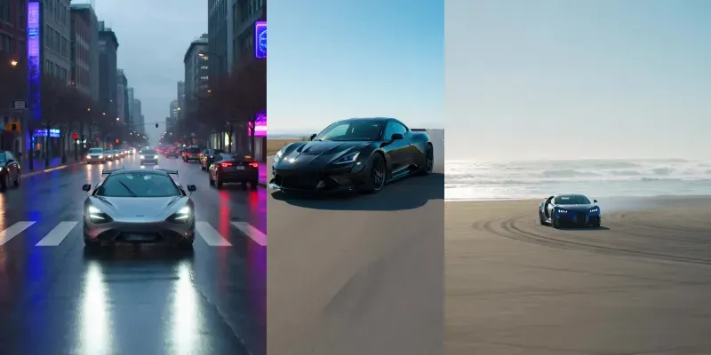 Cinematic Hypercar Drift Smoke Spins generated by undefined